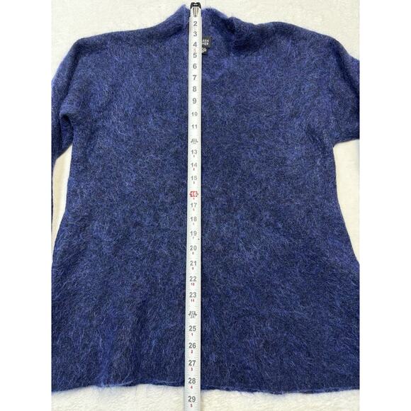 Eileen Fisher VTG Med Mohair Purple Haze Sweater Italian Yarn Made In Hong Kong - Picture 4 of 7